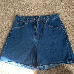Longer Denim shorts